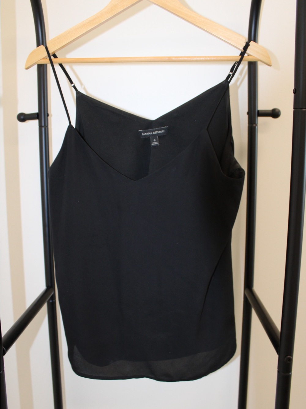 Banana Republic Black V-Neck Spaghetti Strap Camisole